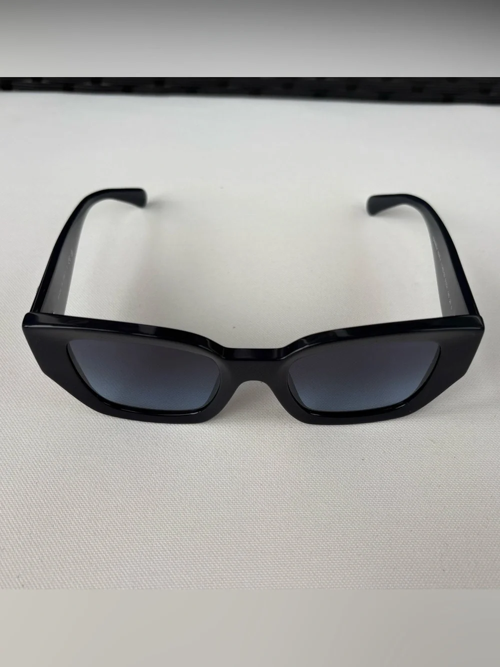 CHANEL Large Navy Blue Cat Eye Sunglasses